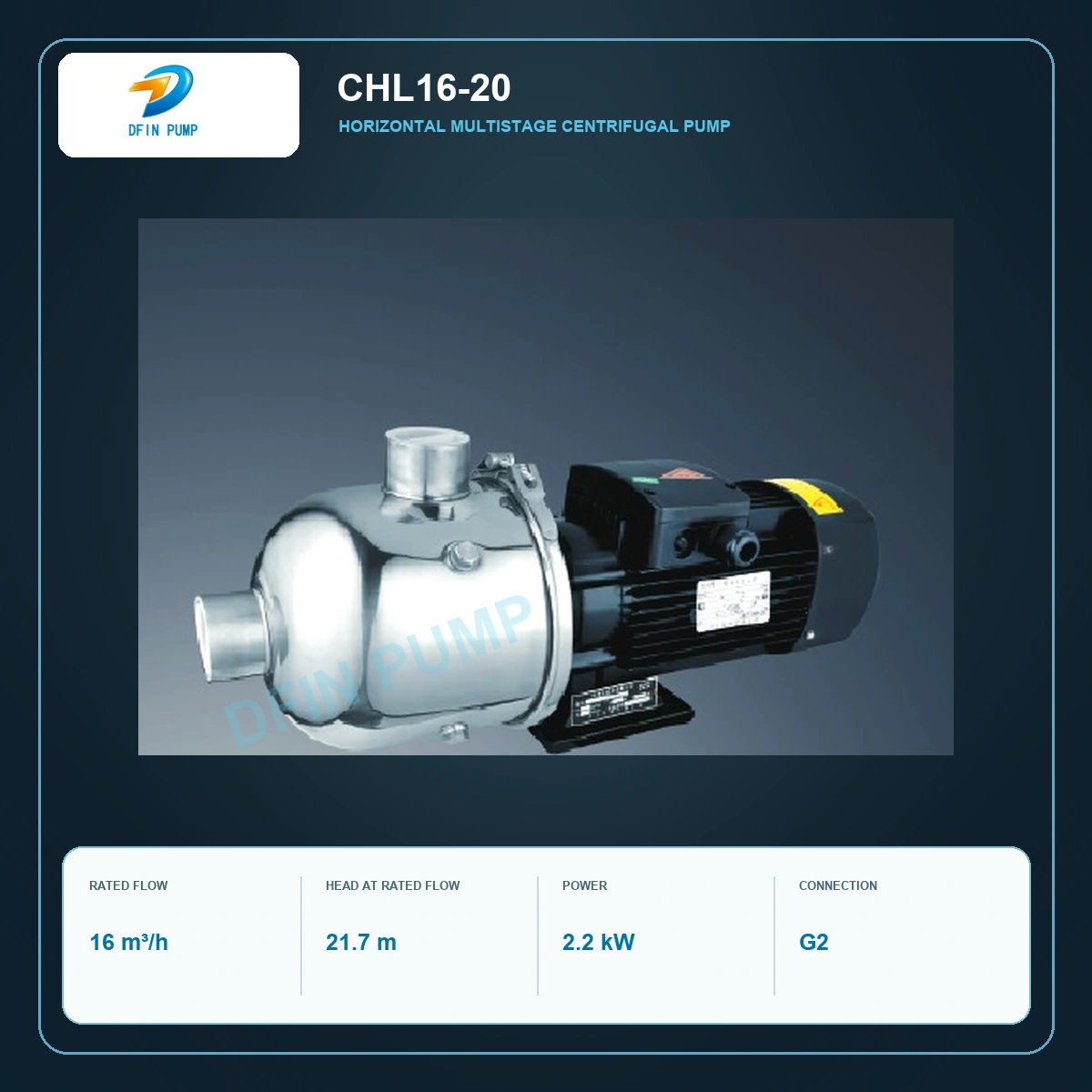 CHL16-20 Horizontal Stainless-Steel Multistage Centrifugal Pump