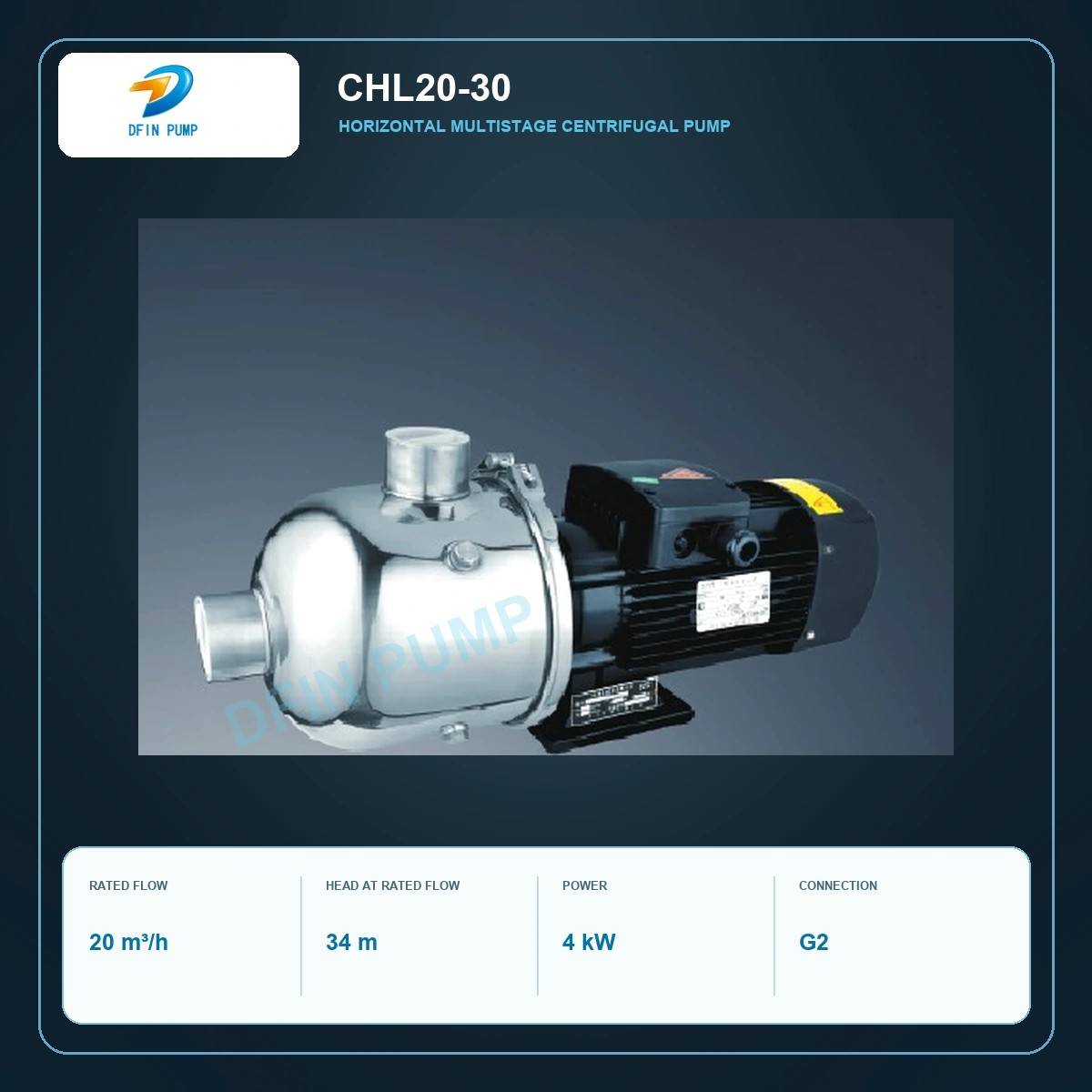 CHL20-30 Horizontal Stainless-Steel Multistage Centrifugal Pump