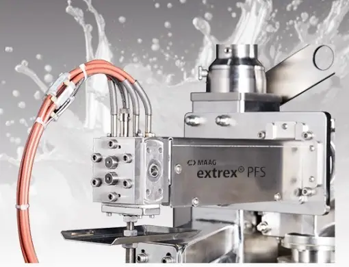MAAG Gear Pumps Hot Melt Extrusion Gear Pumps for the Pharmaceutical Industry - extrex PFS