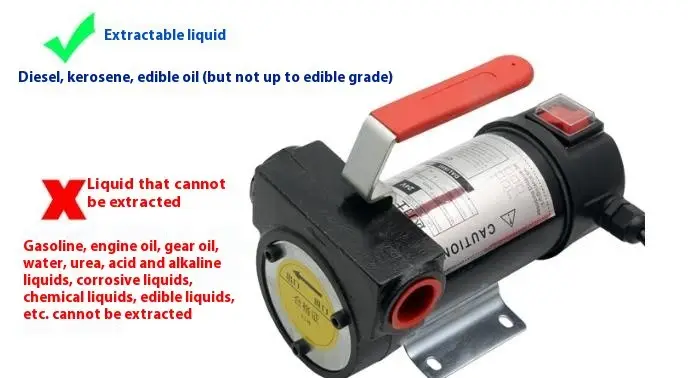 Self-priming forward and reverse diesel pump Portable diesel pump DC diesel pump