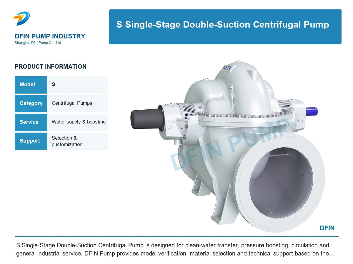 S Single-Stage Double-Suction Centrifugal Pump