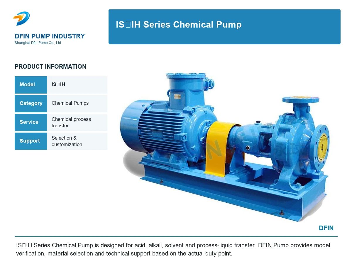 IS、IH Series Chemical Pump
