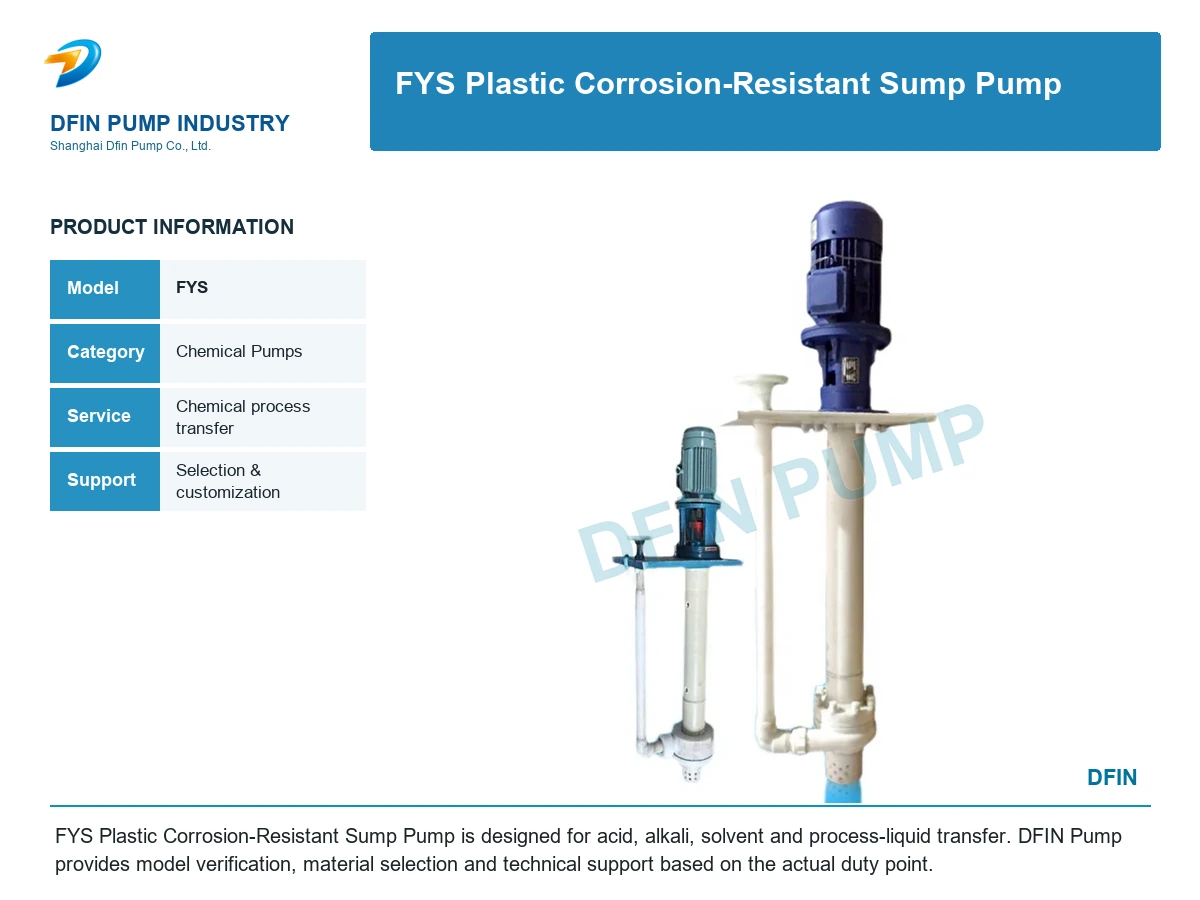 FYS Plastic Corrosion-Resistant Sump Pump