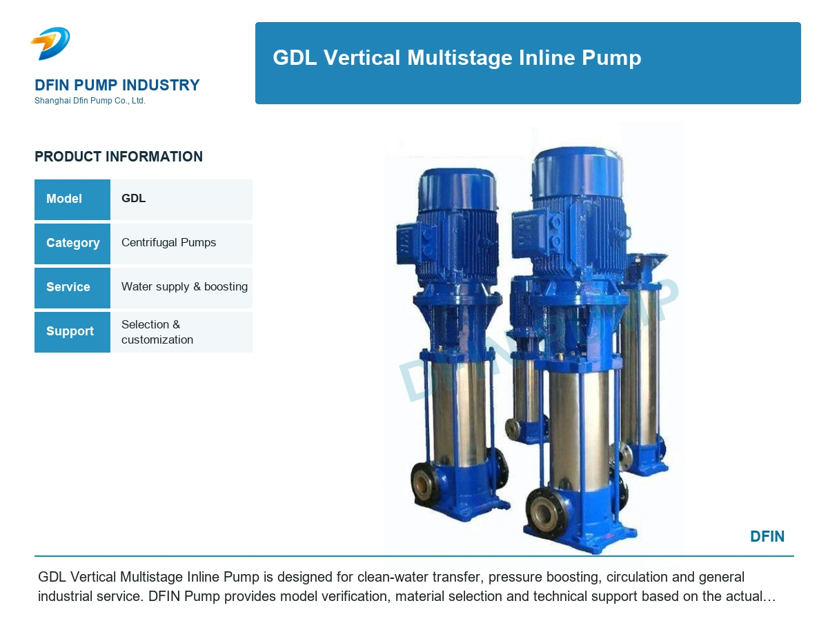 GDL Vertical Multistage Inline Pump