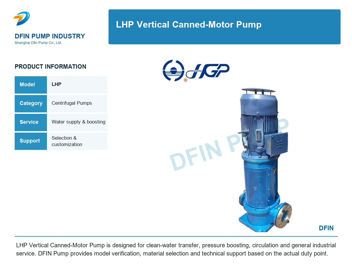 LHP Vertical Canned-Motor Pump
