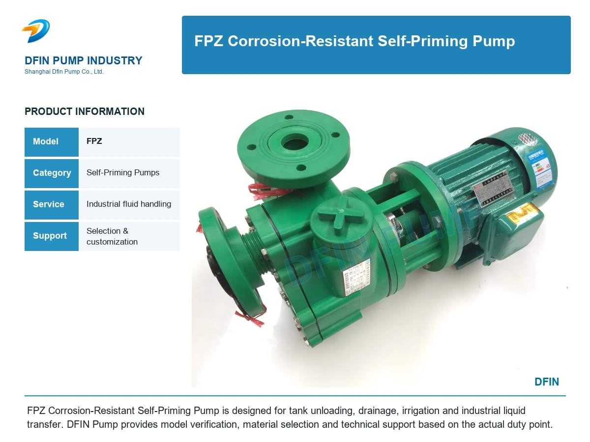 FPZ Corrosion-Resistant Self-Priming Pump