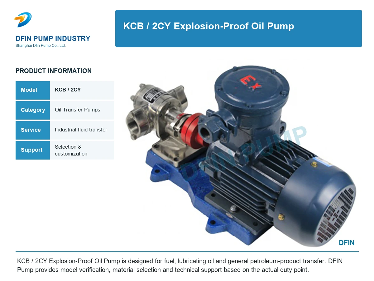 KCB/2CY Explosion-Proof Oil Pump