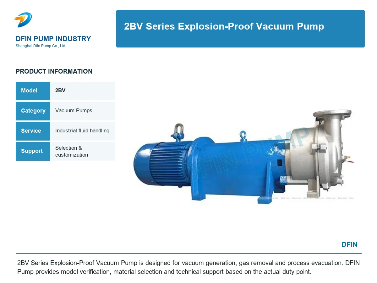 2BV Series Explosion-Proof Vacuum Pump
