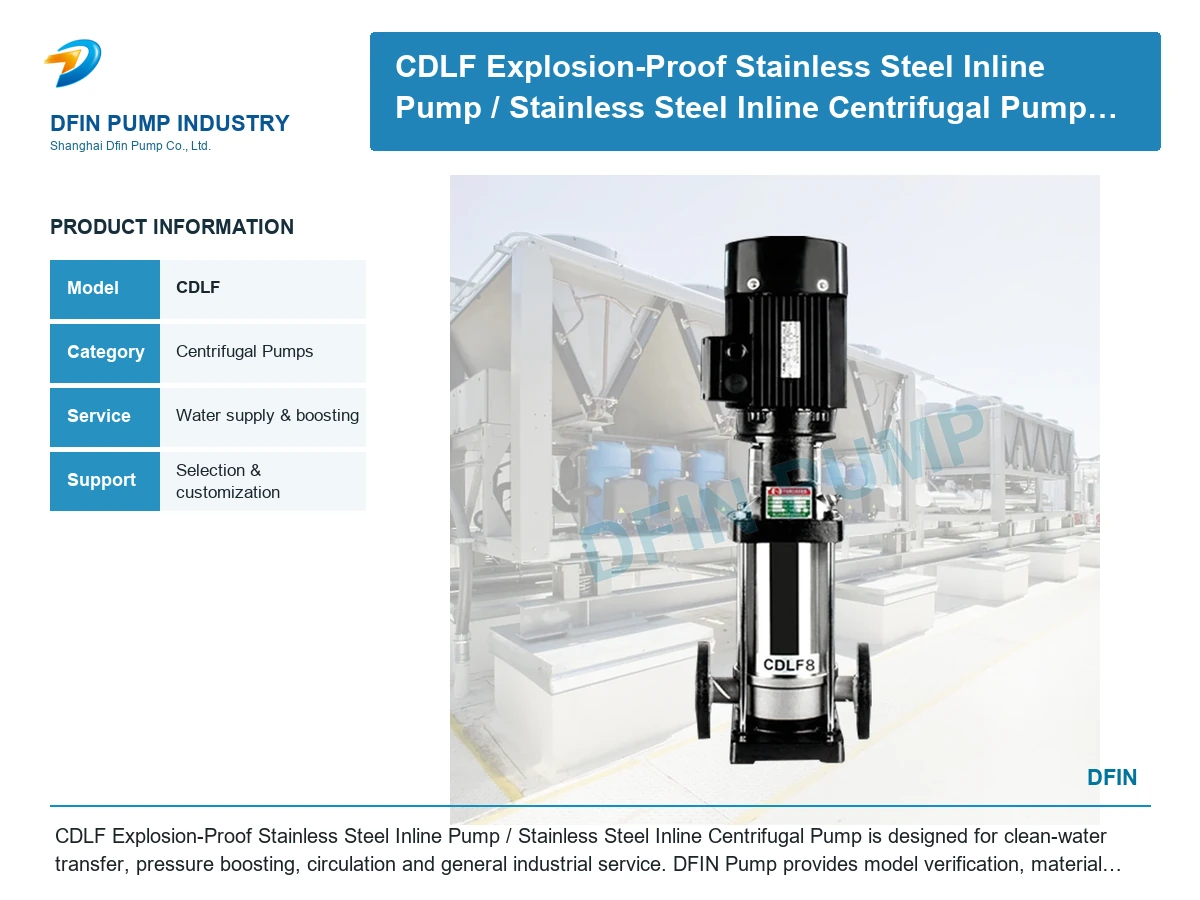 CDLK/CDLKF Multistage Centrifugal Pump