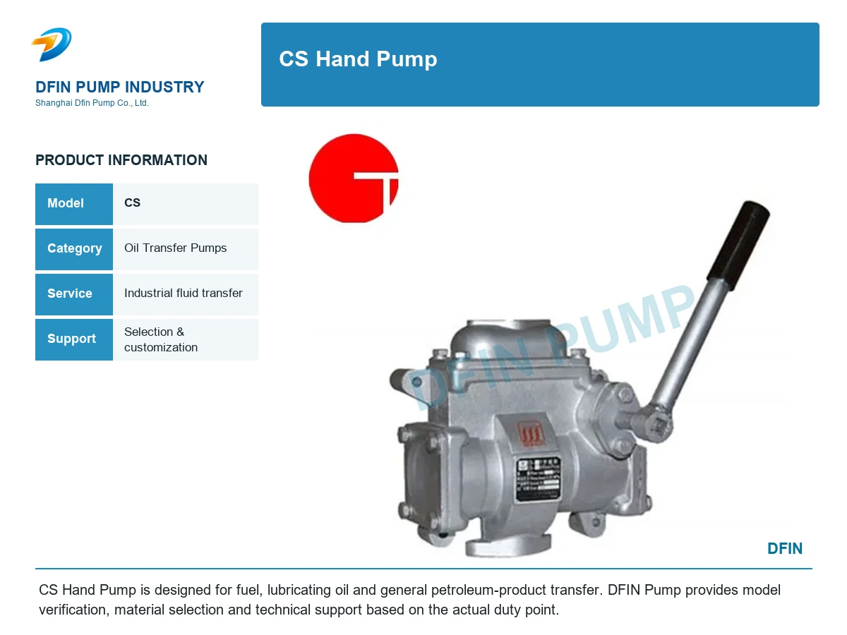 CS Hand Pump