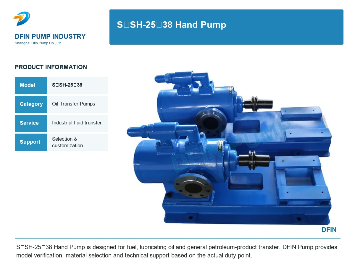 S、SH-25、38 Hand Pump
