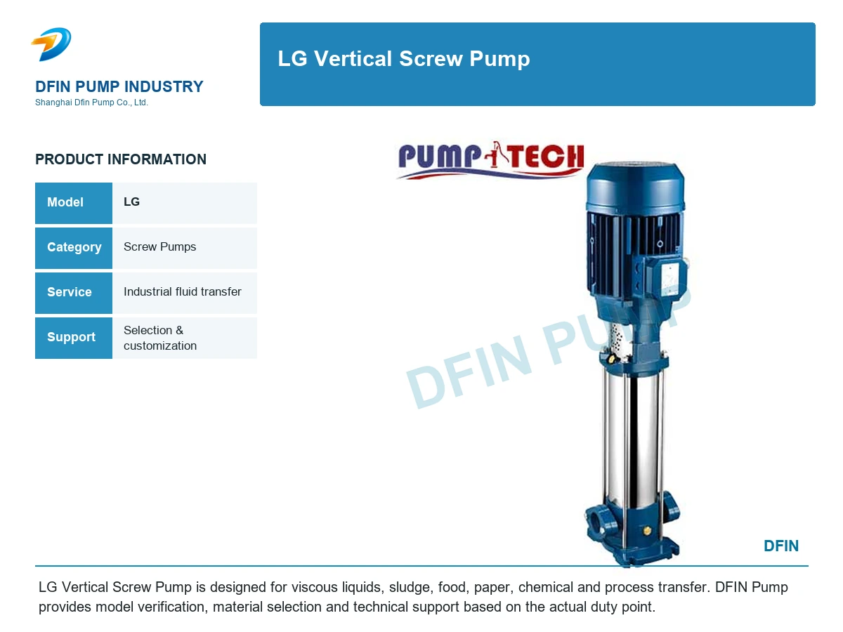 LG Vertical Screw Pump