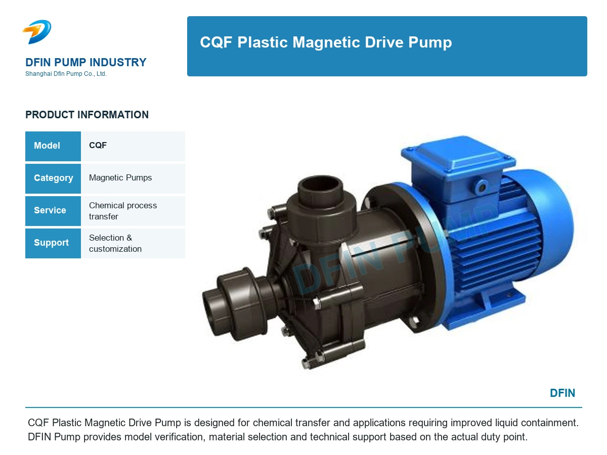 CQF Plastic Magnetic Drive Pump