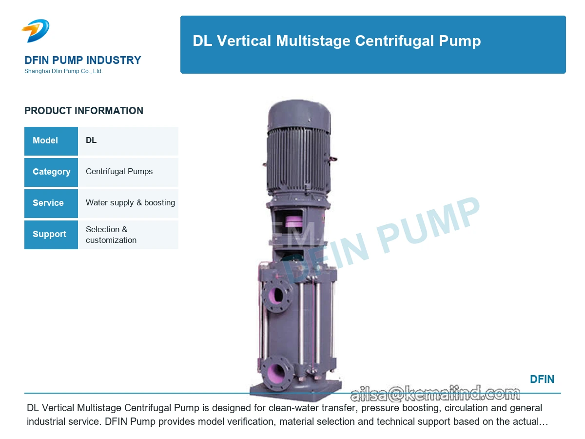 DL Vertical Multistage Centrifugal Pump